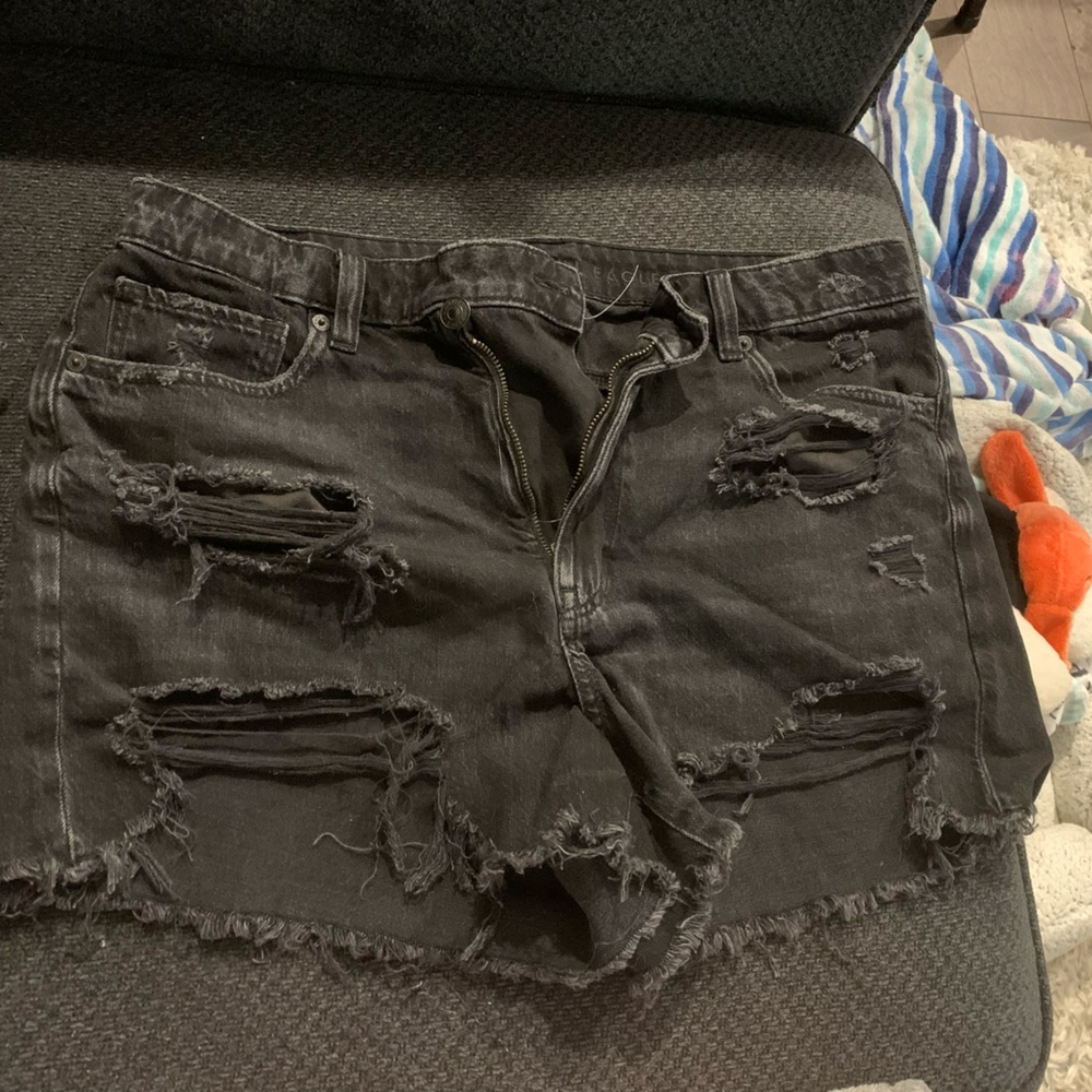 Women’s Black American eagle shorts